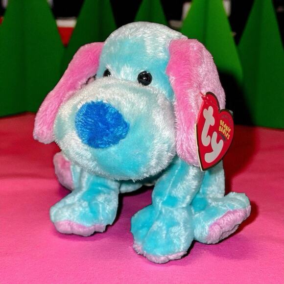 Vintage Ty Beanie Plush Dog Kookie Fantasy Circus Shower Nursery Decor Gift 6" - Picture 12 of 12